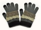 Дизайнерские перчатки для iPhone и других сенсорных устройств с митенками, цвет серый