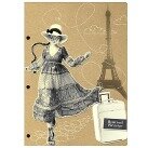Обложка для паспорта "Девушка-кошка в Париже" фото 0