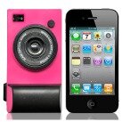 Чехол для iPhone4 "Photo" (розовый)